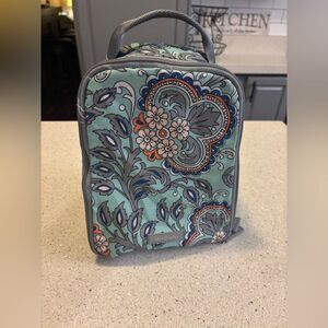 Vera Bradley Blue and Orange Floral Lunch Bag